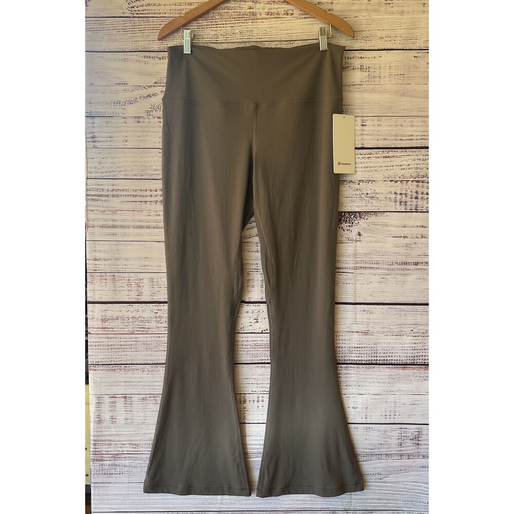 lululemon athletica Olive Green Boot-Cut Flare Pants